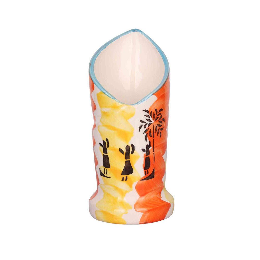 Adorable Tribal Dance Flower Pot / Napkin Pot - The Sundook