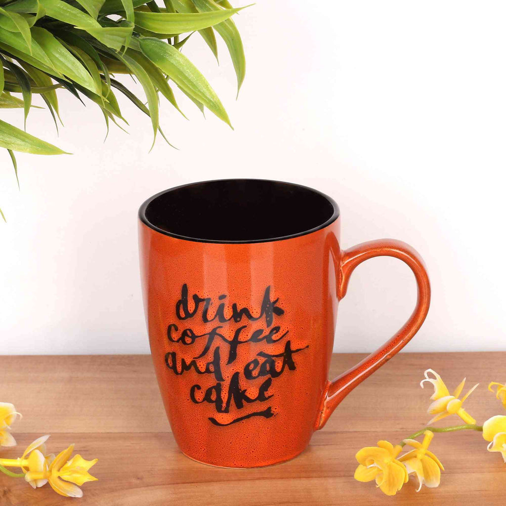 Glazed Coffee/Milk Mug (Orange) - The Sundook