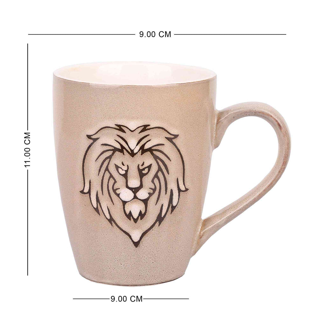 Jungle King Coffee/Milk Mug (Wheat Brown) - The Sundook