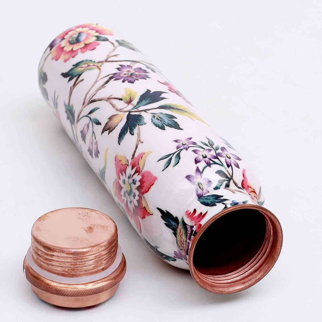 Loud Floral Print Premium Copper Bottle - The Sundook