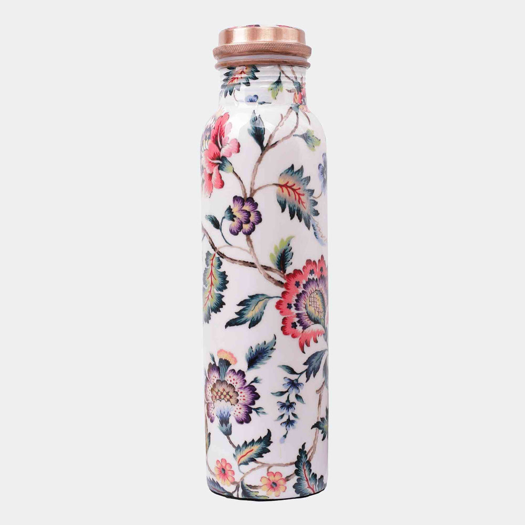 Loud Floral Print Premium Copper Bottle - The Sundook