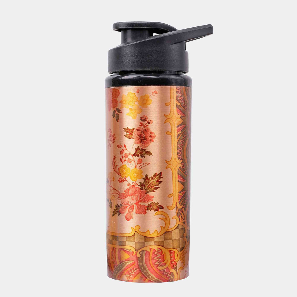 Random Flower Bunch Junior Copper Sipper Bottle - The Sundook