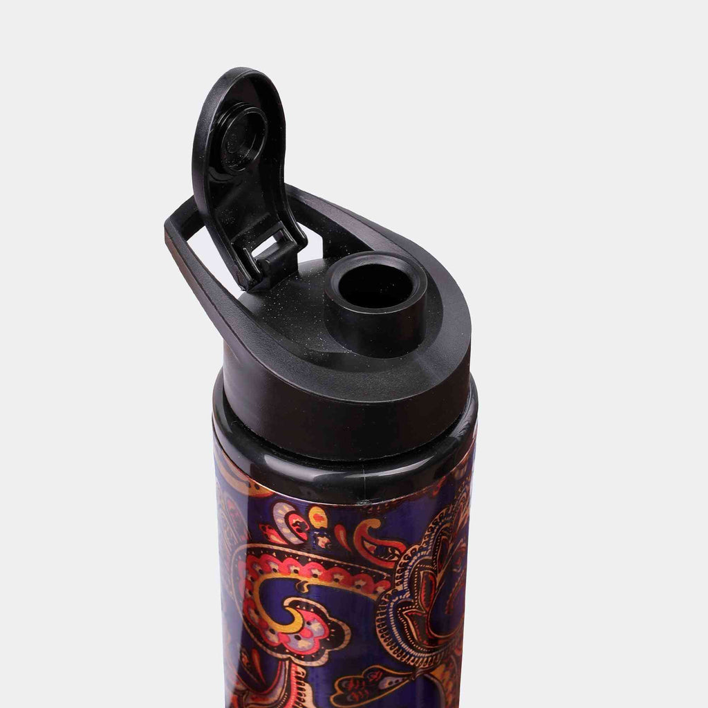 Rangoli Art Blue Copper Sipper Bottle - The Sundook