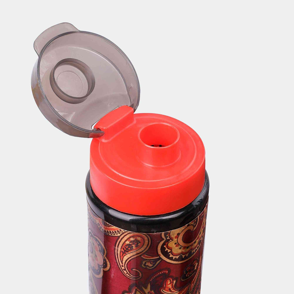 Rangoli Art Maroon Copper Sipper Bottle - The Sundook