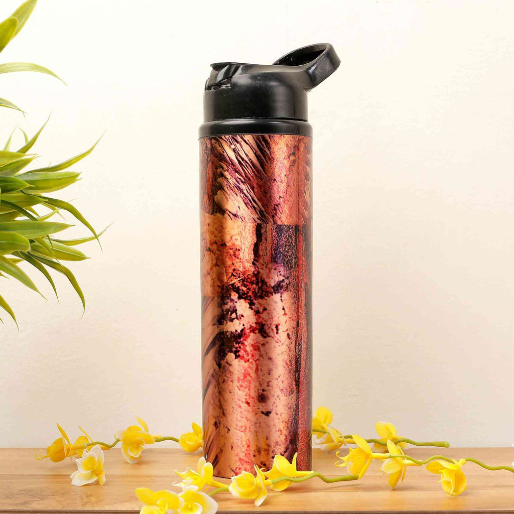 Volcano Print Copper Sipper Bottle - The Sundook